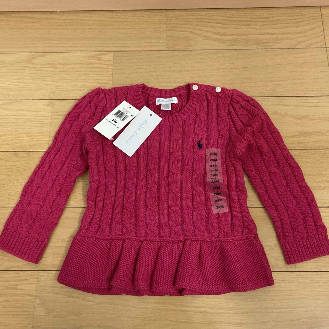 Ralph Lauren(ラルフローレン)の新品未使用⭐︎ラルフローレンセーター　24M キッズ/ベビー/マタニティのキッズ服女の子用(90cm~)(ニット)の商品写真