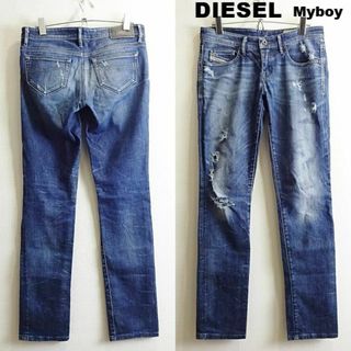 DIESEL - ディーゼル 　Myboy　W77cm　スリムストレートデニム　ストレッチ　藍青