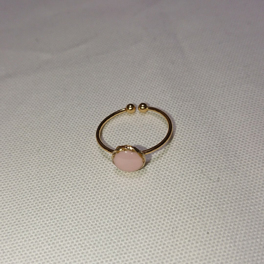 リング 桜ピンク フリーサイズ レディースのアクセサリー(リング(指輪))の商品写真