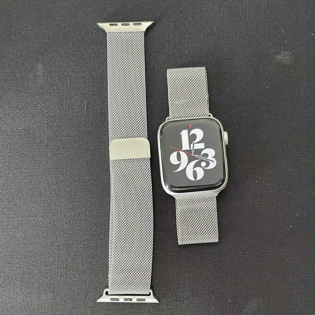 Apple Watch ミラネーゼループバンド シルバー 38mm対応 メンズの時計(金属ベルト)の商品写真
