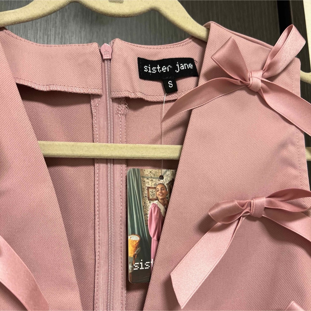 sister jane - Zinnia Bow Mini Dress リボンワンピース ミニ sister jane - Zinnia Bow Mini Dress リボンワンピース ミニ