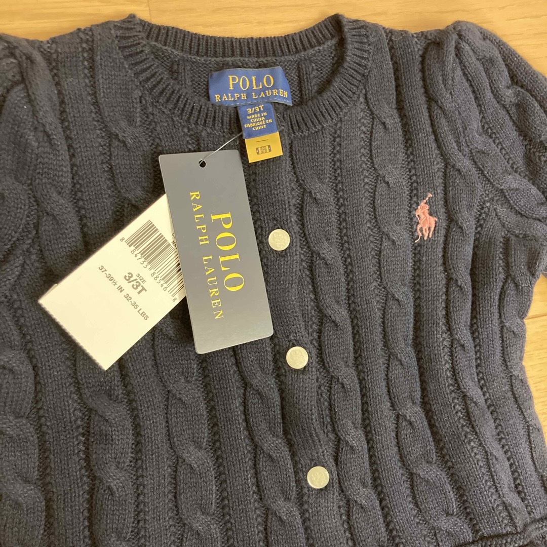 POLO RALPH LAUREN(ポロラルフローレン)の新品未使用⭐︎ポロラルフローレン　カーディガン3 キッズ/ベビー/マタニティのキッズ服女の子用(90cm~)(カーディガン)の商品写真