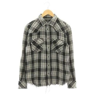 ディーゼル(DIESEL)のディーゼル チェック シャツ 長袖 スナップボタン フリンジ ダブルガーゼ (シャツ/ブラウス(長袖/七分))