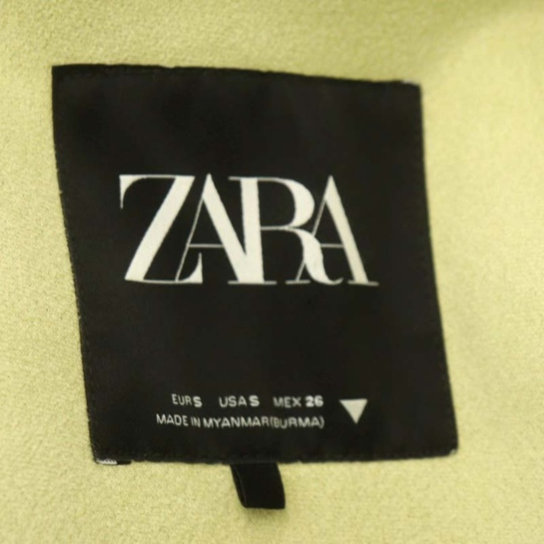 ZARA(ザラ)のザラ ZARA ボア ノーカラーショートコート アウター スナップボタン S レディースのジャケット/アウター(その他)の商品写真