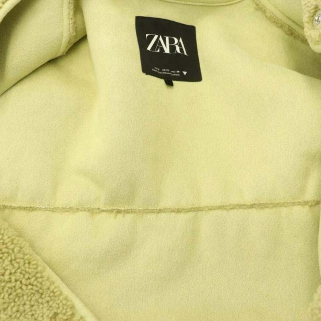 ZARA(ザラ)のザラ ZARA ボア ノーカラーショートコート アウター スナップボタン S レディースのジャケット/アウター(その他)の商品写真