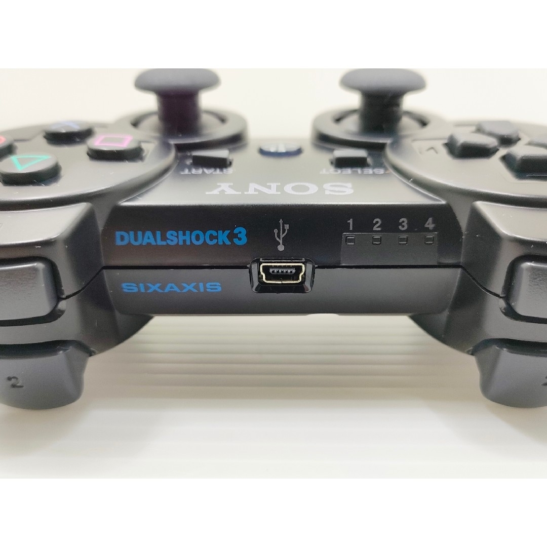 PlayStation3(プレイステーション3)の【動作確認済】PS3 純正DUALSHOCK3コントローラー CECHZC2J① エンタメ/ホビーのゲームソフト/ゲーム機本体(家庭用ゲーム機本体)の商品写真