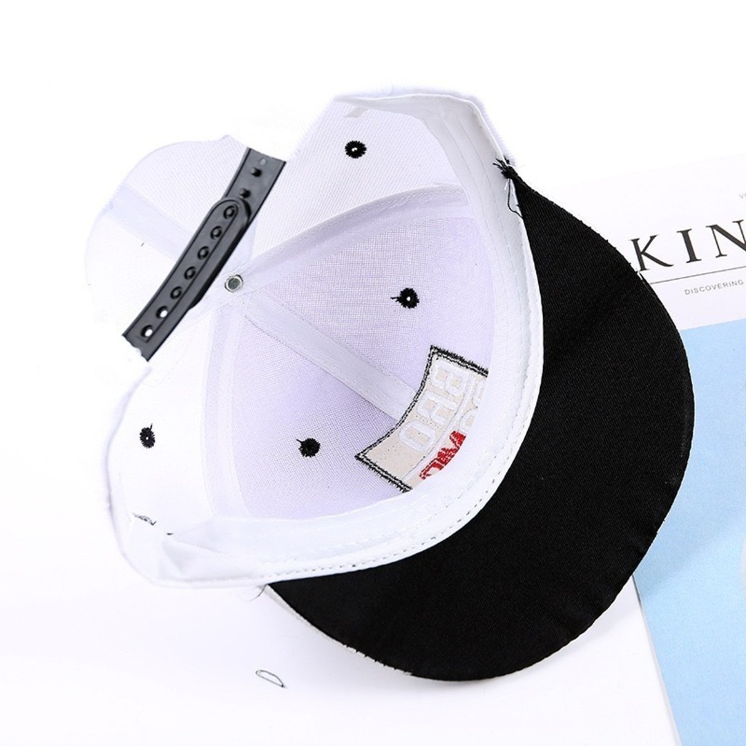 帽子 星 ユニセックス キャップ ホワイト 韓国 ストリート ロック - 帽子