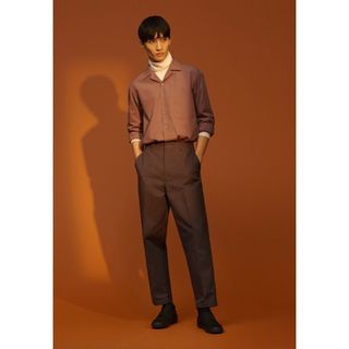 ユニクロ(UNIQLO)のUNIQLO U ダブルフェイスタートルネックT 長袖 グレー(Tシャツ/カットソー(七分/長袖))