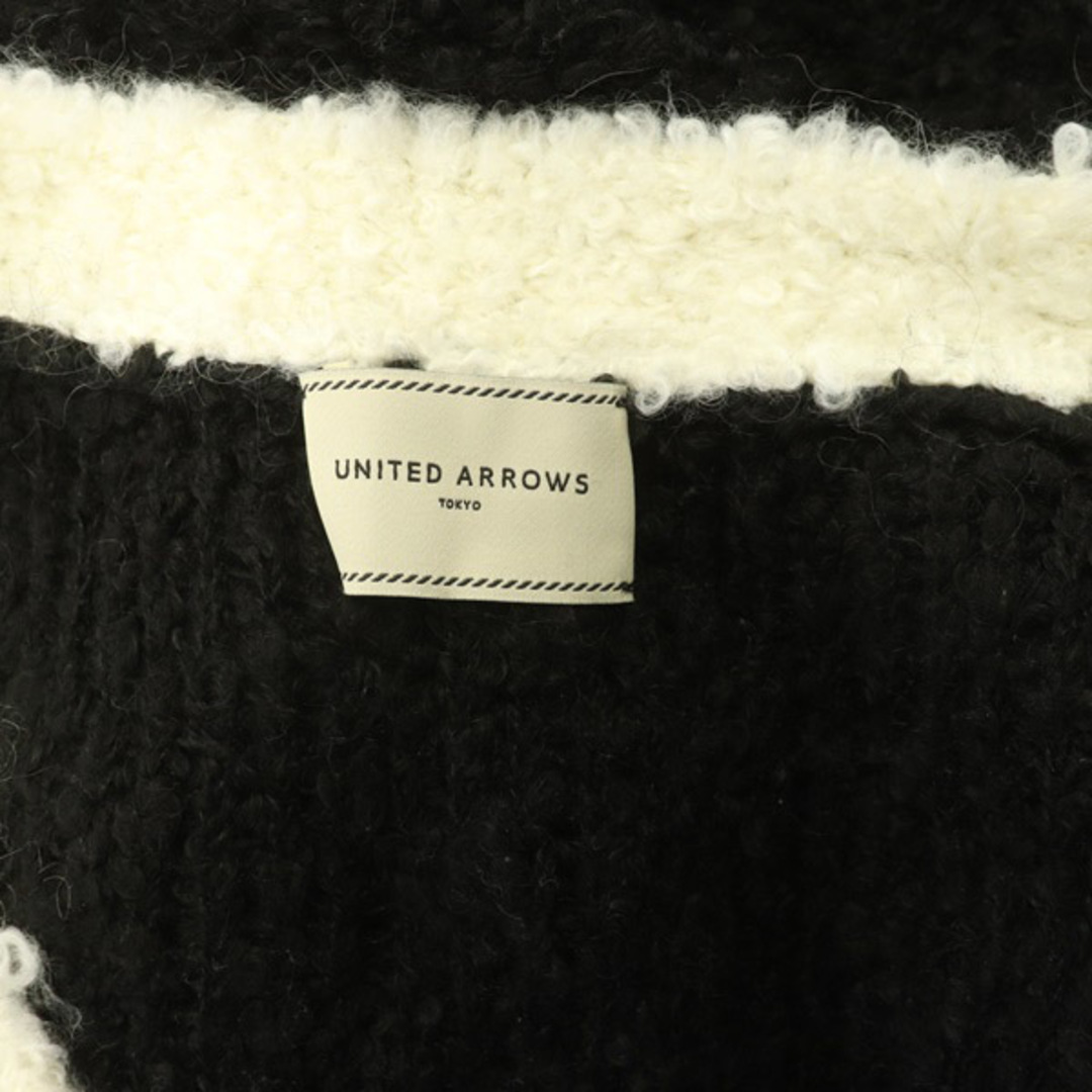 UNITED ARROWS(ユナイテッドアローズ)のユナイテッドアローズ BOUCLE バイカラー カーディガン ニット Vネック レディースのトップス(カーディガン)の商品写真