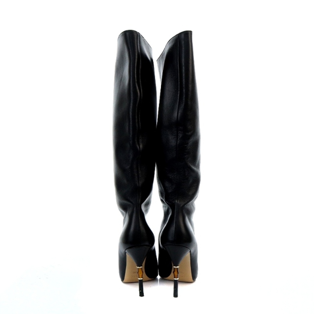 Gucci(グッチ)のグッチ GUCCI バンブー ロングブーツ 38 25cm 黒  レディースの靴/シューズ(ブーツ)の商品写真