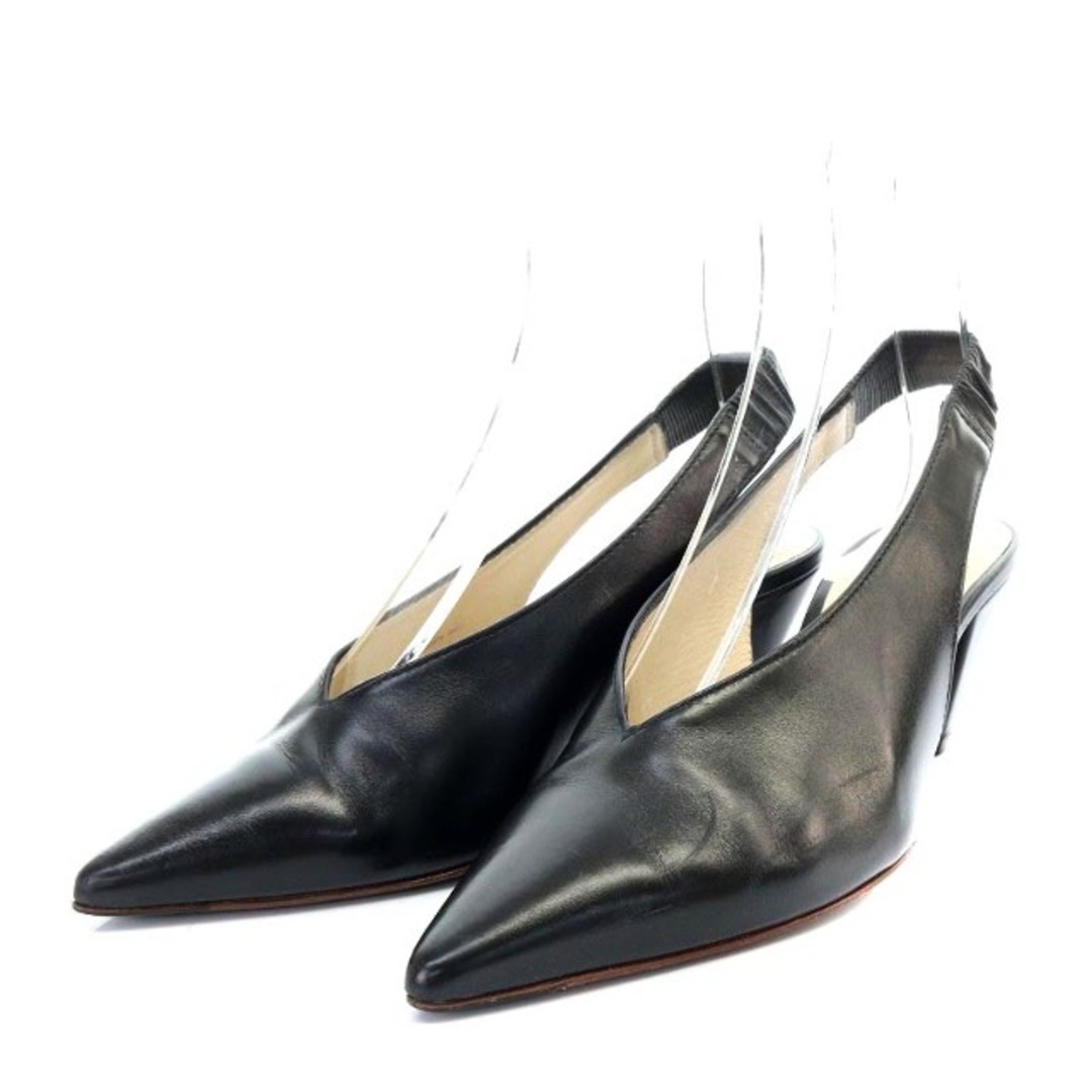 TOD'S(トッズ)のトッズ LEATHER SLINGBACK PUMPS スリングバック 34 黒 レディースの靴/シューズ(ハイヒール/パンプス)の商品写真