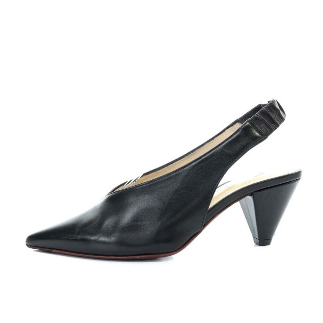 TOD'S(トッズ)のトッズ LEATHER SLINGBACK PUMPS スリングバック 34 黒 レディースの靴/シューズ(ハイヒール/パンプス)の商品写真