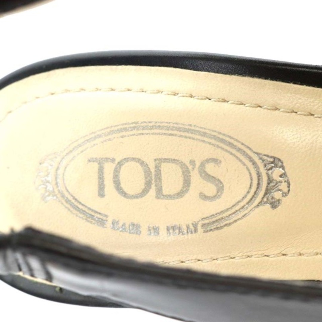 TOD'S(トッズ)のトッズ LEATHER SLINGBACK PUMPS スリングバック 34 黒 レディースの靴/シューズ(ハイヒール/パンプス)の商品写真