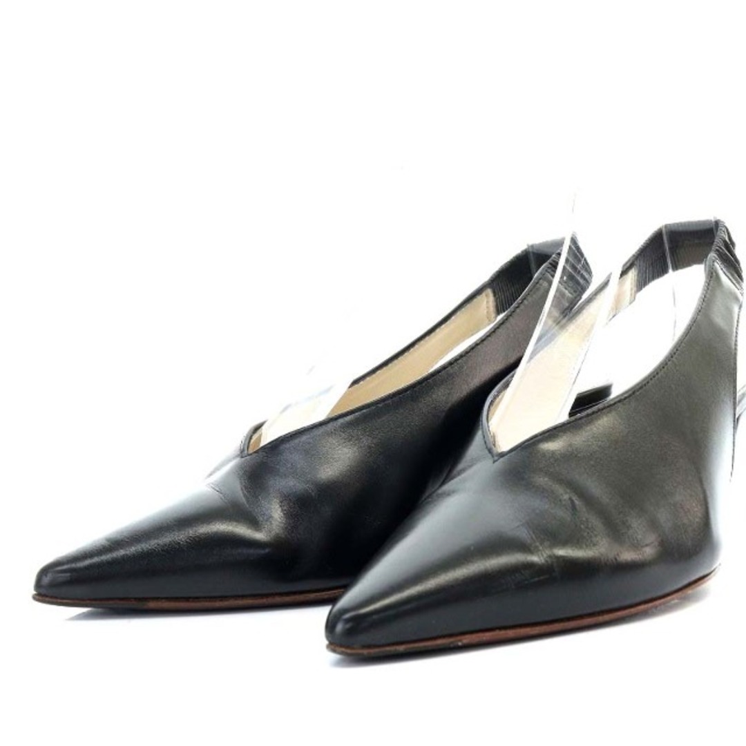 TOD'S(トッズ)のトッズ LEATHER SLINGBACK PUMPS スリングバック 34 黒 レディースの靴/シューズ(ハイヒール/パンプス)の商品写真