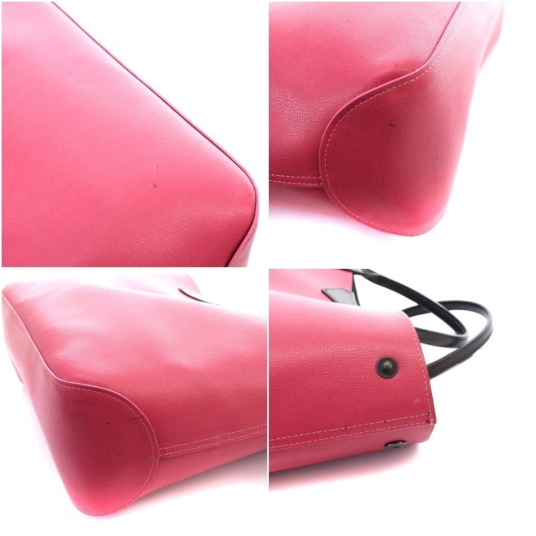 LONGCHAMP(ロンシャン)のロンシャン ロゾ リバーシブル トートバッグ ダークブラウン ピンク レディースのバッグ(トートバッグ)の商品写真