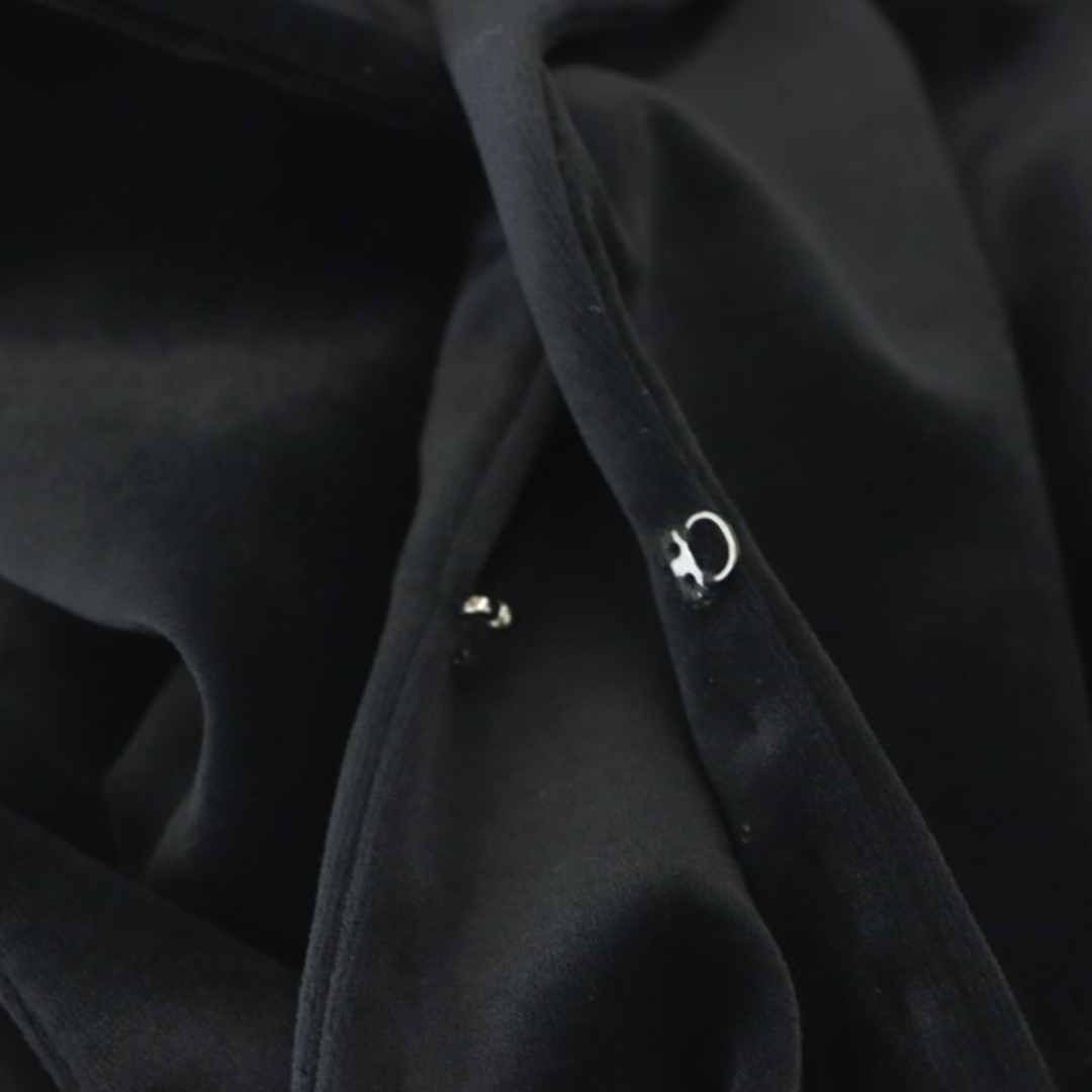 Courreges(クレージュ)のクレージュ テーラードジャケット ブレザー ベロア 38 M 黒 レディースのジャケット/アウター(その他)の商品写真
