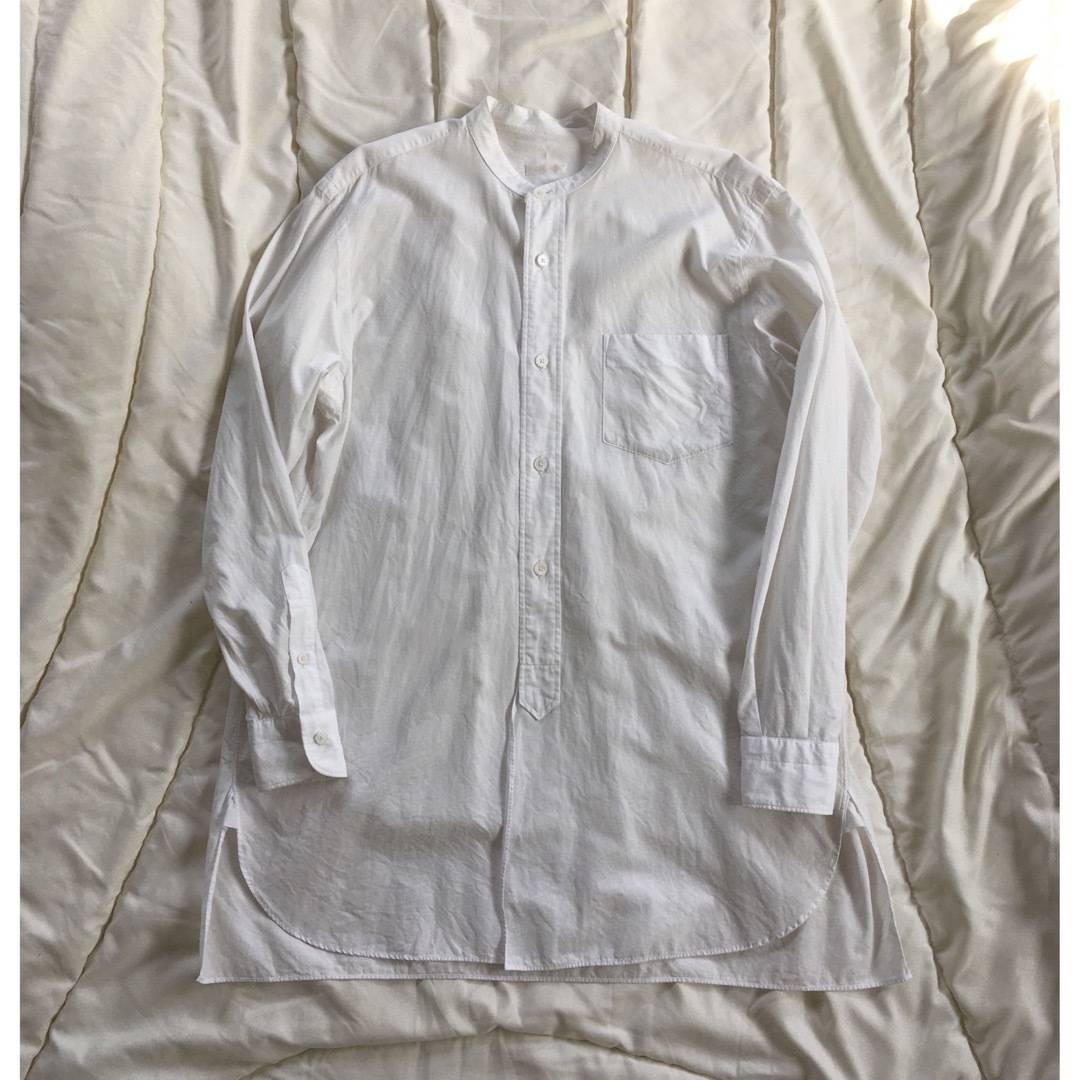 COMOLI(コモリ)のラクマー様専用COMOLI バンドカラーシャツ メンズのトップス(Tシャツ/カットソー(七分/長袖))の商品写真