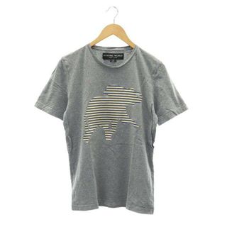 ハンティングワールド(HUNTING WORLD)のHUNTING WORLD Tシャツ プルオーバー ボーダー ロゴ S グレー(Tシャツ/カットソー(半袖/袖なし))