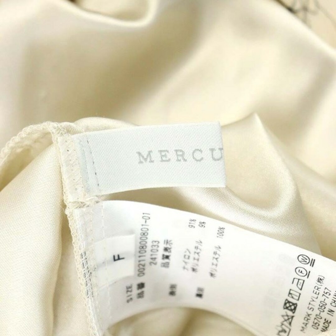 MERCURYDUO(マーキュリーデュオ)のMERCURYDUO コードレースハイウエストフレアマキシスカート 花柄 F レディースのスカート(ロングスカート)の商品写真