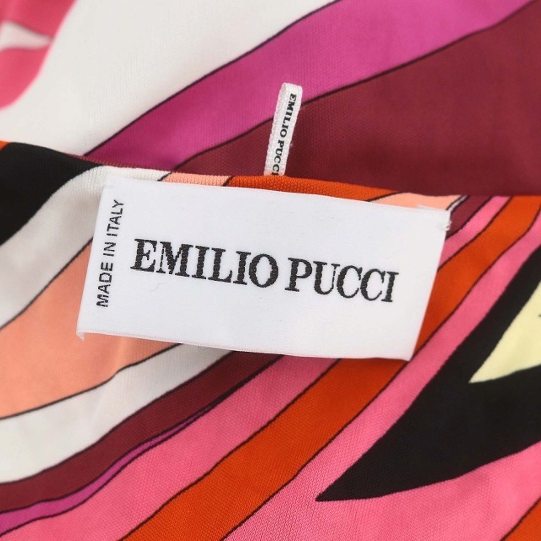 EMILIO PUCCI(エミリオプッチ)のエミリオプッチ マーブル柄ノースリーブドレスワンピース 膝丈 マルチカラー レディースのワンピース(ひざ丈ワンピース)の商品写真