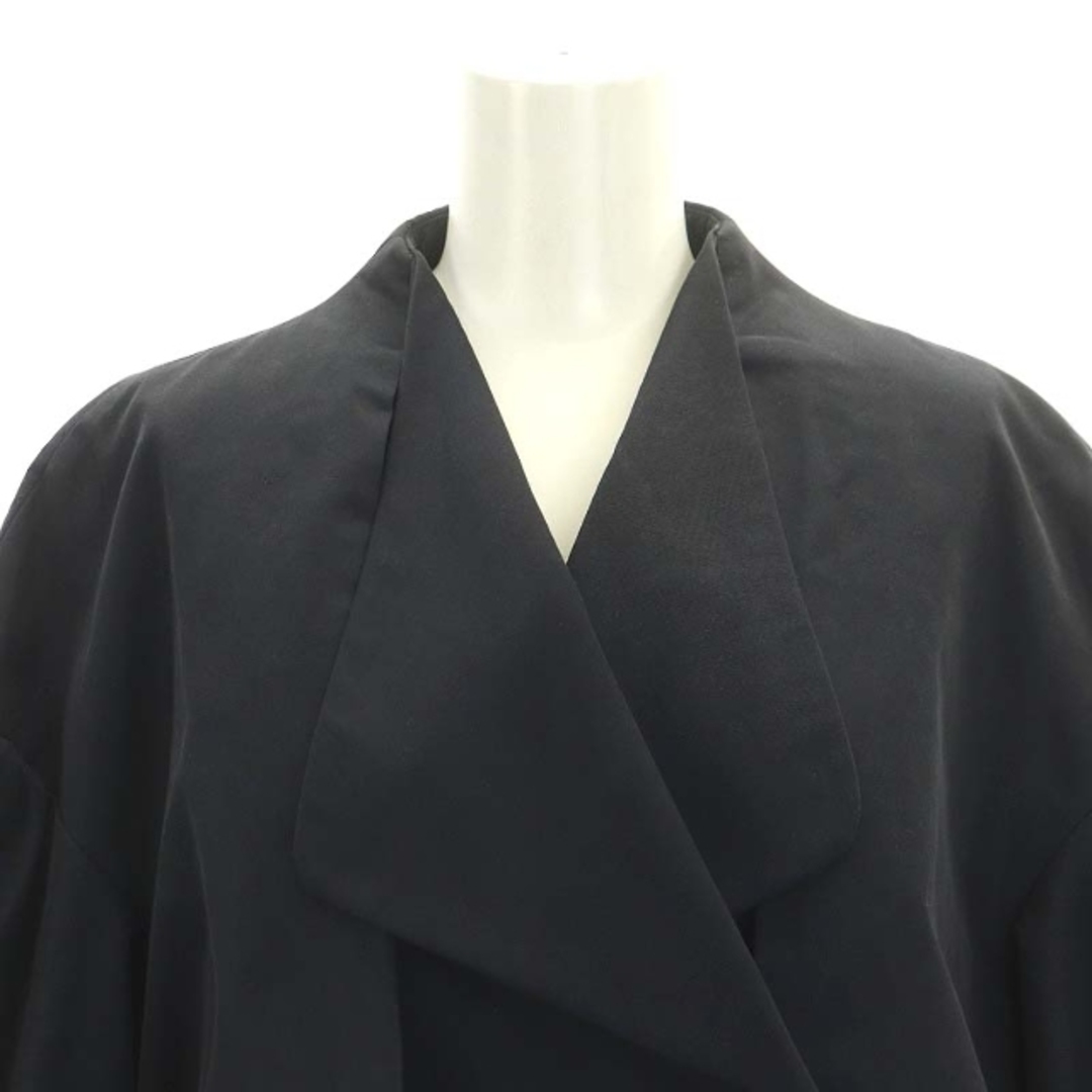 ENFOLD(エンフォルド)のエンフォルド ショートトレンチコート スプリングコート ベルト付き 38 紺 レディースのジャケット/アウター(トレンチコート)の商品写真