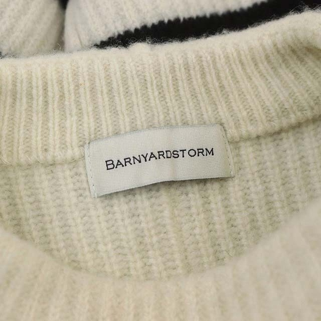 BARNYARDSTORM(バンヤードストーム)のバンヤードストーム ショートアゼニット セーター 長袖 ボーダー クロップド レディースのトップス(ニット/セーター)の商品写真