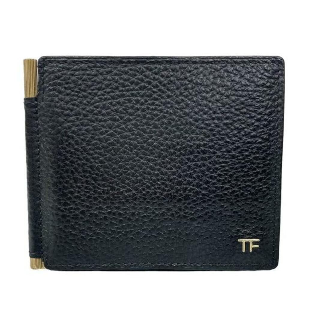 TOM FORD(トムフォード)のトムフォード TOM FORD マネークリップ 財布 2つ折り レザー 黒 メンズのファッション小物(折り財布)の商品写真