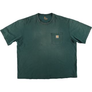 カーハート(carhartt)の古着 カーハート Carhartt ORIGINAL FIT 半袖 ワンポイントロゴポケットTシャツ メンズXXL /eaa424970(Tシャツ/カットソー(半袖/袖なし))