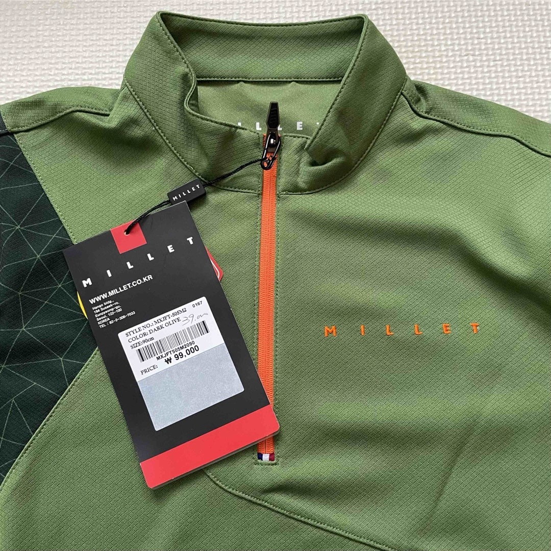 MILLET(ミレー)のミレー 登山ウェア フリース ハーフジップ 新品 未使用 S M 長袖 トップス スポーツ/アウトドアのアウトドア(登山用品)の商品写真