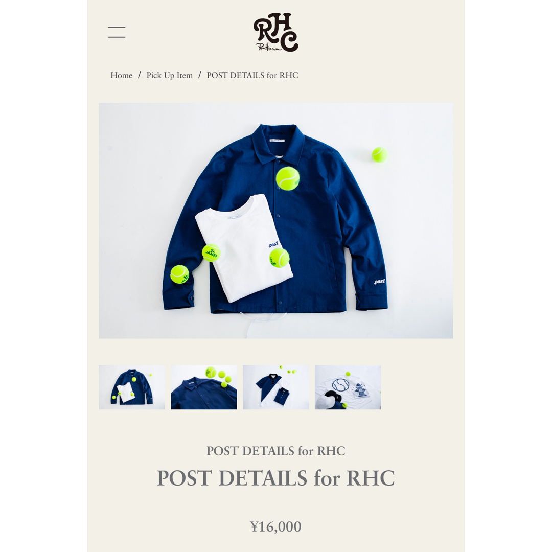 Ron Herman(ロンハーマン)のPOST DETAILS for RHC Coach Jacket メンズのジャケット/アウター(その他)の商品写真