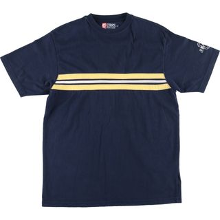 ラルフローレン(Ralph Lauren)の古着 ラルフローレン Ralph Lauren CHAPS チャップス ライン入り 半袖 ボーダーTシャツ メンズS /eaa424976(Tシャツ/カットソー(半袖/袖なし))