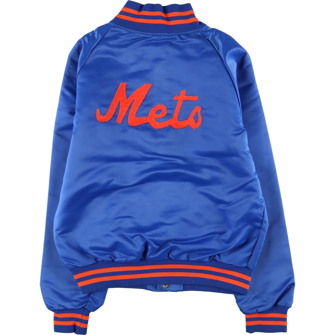 古着 90年代 PYRAMID MLB NEW YORK METS ニューヨーク メッツ ナイロンスタジャン アワードジャケット バーシティジャケット メンズM ヴィンテージ /eaa425536 メンズのジャケット/アウター(スタジャン)の商品写真