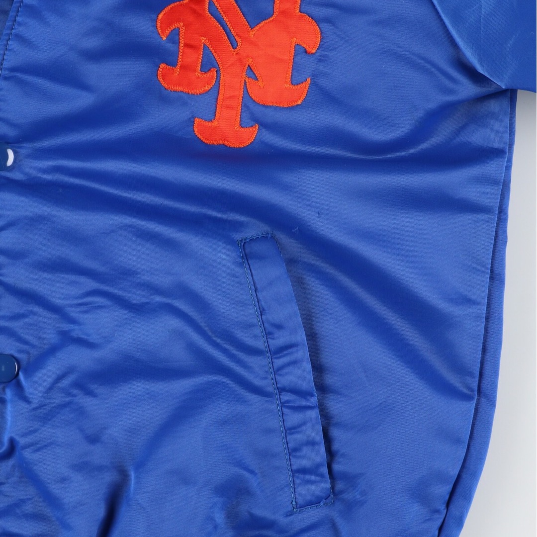 古着 90年代 PYRAMID MLB NEW YORK METS ニューヨーク メッツ ナイロンスタジャン アワードジャケット バーシティジャケット メンズM ヴィンテージ /eaa425536 メンズのジャケット/アウター(スタジャン)の商品写真