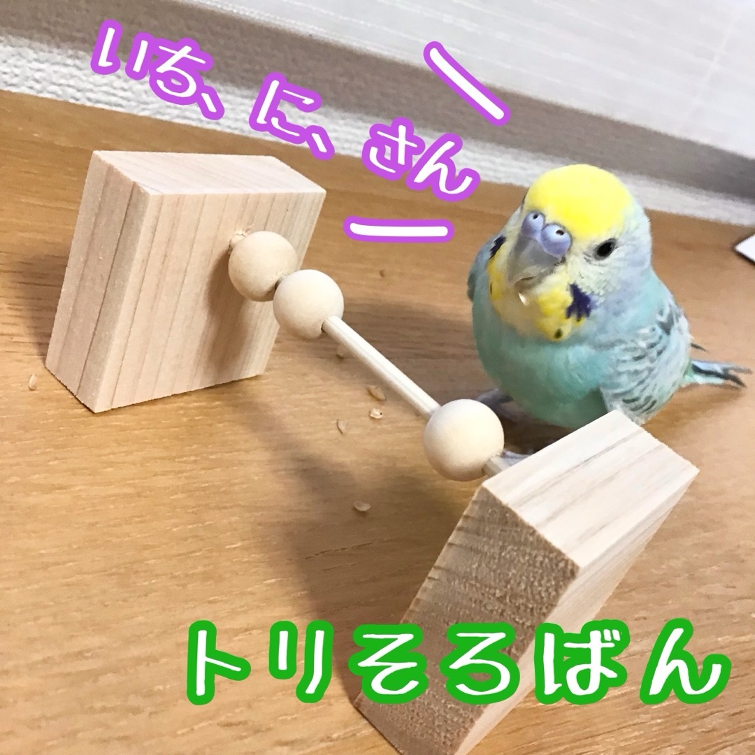 トリそろばん★インコや文鳥の小鳥のハンドメイドおもちゃ　バードトイ ハンドメイドのペット(おもちゃ/ペット小物)の商品写真