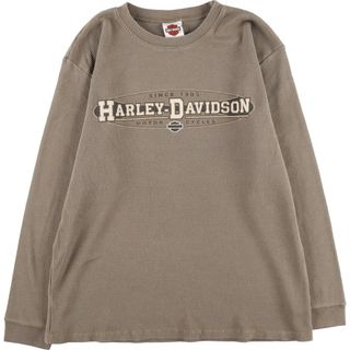 ハーレーダビッドソン(Harley Davidson)の古着 90年代 ハーレーダビッドソン Harley-Davidson 両面プリント サーマルロンT ワッフル USA製 メンズM ヴィンテージ /eaa425915(Tシャツ/カットソー(半袖/袖なし))