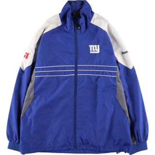 リーボック(Reebok)の古着 リーボック Reebok NFL NEW YORK GIANTS ニューヨークジャイアンツ ウインドブレーカー メンズL /eaa426030(ナイロンジャケット)