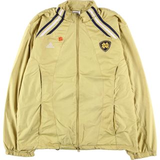 アディダス(adidas)の古着 アディダス adidas University of Notre Dame ノートルダム大学 ウインドブレーカー メンズXL /eaa426036(ナイロンジャケット)