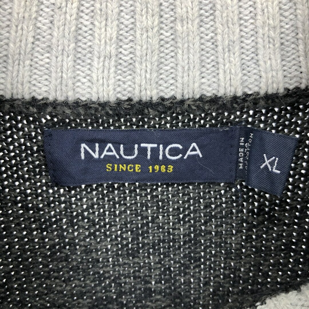 NAUTICA(ノーティカ)の古着 00年代 ノーティカ NAUTICA SINCE 1983 コットンニットセーター メンズXL /eaa399495 メンズのトップス(ニット/セーター)の商品写真