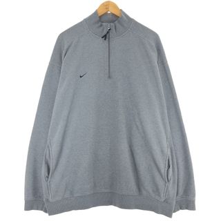 ナイキ(NIKE)の古着 ナイキ NIKE ハーフジップスウェットシャツ トレーナー メンズXXL /eaa424453(スウェット)