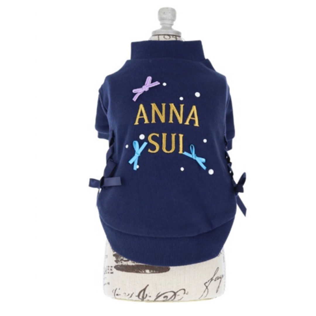 ANNA SUI(アナスイ)の★ANNA  SUI★リボンたっぷりプルオーバー／ネイビーNV（Sサイズ） その他のペット用品(犬)の商品写真