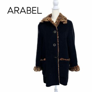 ARABEL カシミア混ファー付き純ウールコート(毛皮/ファーコート)