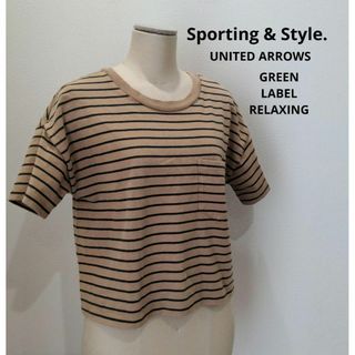 ユナイテッドアローズグリーンレーベルリラクシング(UNITED ARROWS green label relaxing)のUNITED ARROWS グリーンレーベルリラクシング ボーダーＴシャツ(Tシャツ(半袖/袖なし))