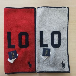 ラルフローレン(Ralph Lauren)のラルフローレン　タオルハンカチ　2枚　新品　(ヒ)(ハンカチ)