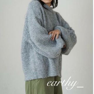 新品 earthy シャギーニット(ニット/セーター)