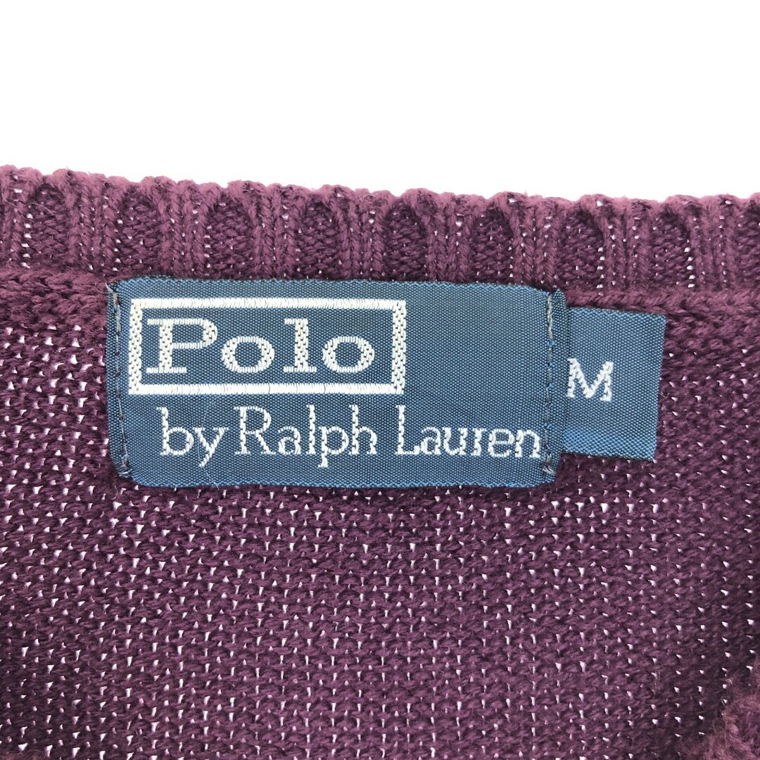 Ralph Lauren(ラルフローレン)の古着 ラルフローレン Ralph Lauren POLO by Ralph Lauren コットンニットセーター メンズM /eaa399484 メンズのトップス(ニット/セーター)の商品写真