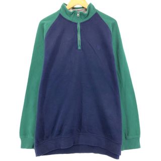 古着 IZOD ハーフジップスウェットシャツ トレーナー メンズXL /eaa389704(スウェット)