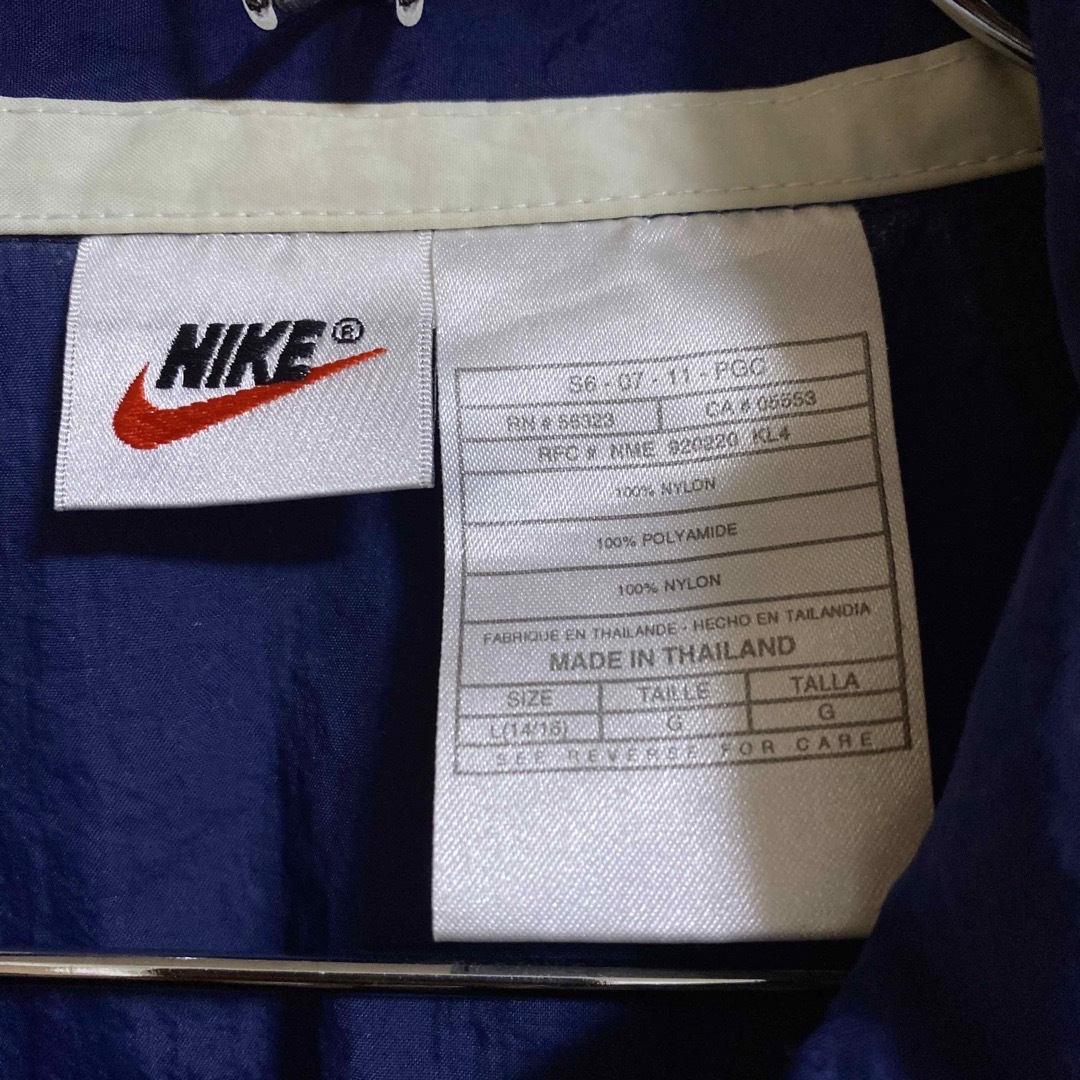 NIKE(ナイキ)のNIKE ナイキ 90s 銀タグ ナイロンジャケット ビックスウッシュ メンズのジャケット/アウター(ナイロンジャケット)の商品写真