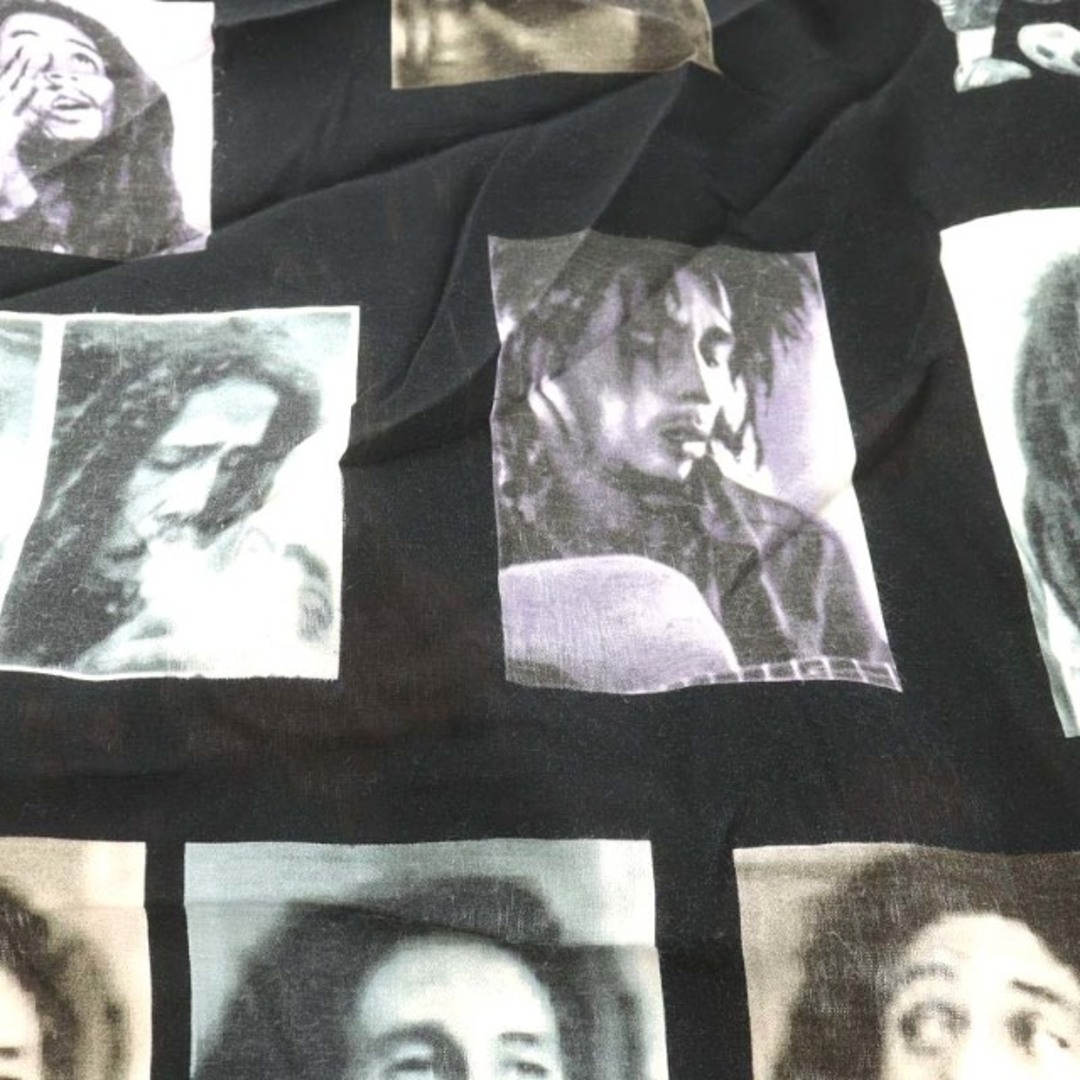 WACKO MARIA(ワコマリア)のWACKO MARIA BOB MARLEY オープンカラーシャツ 長袖 S 黒 メンズのトップス(シャツ)の商品写真