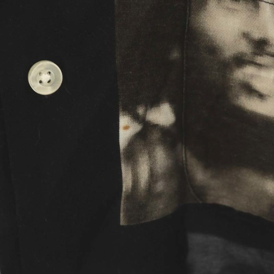 WACKO MARIA(ワコマリア)のWACKO MARIA BOB MARLEY オープンカラーシャツ 長袖 S 黒 メンズのトップス(シャツ)の商品写真