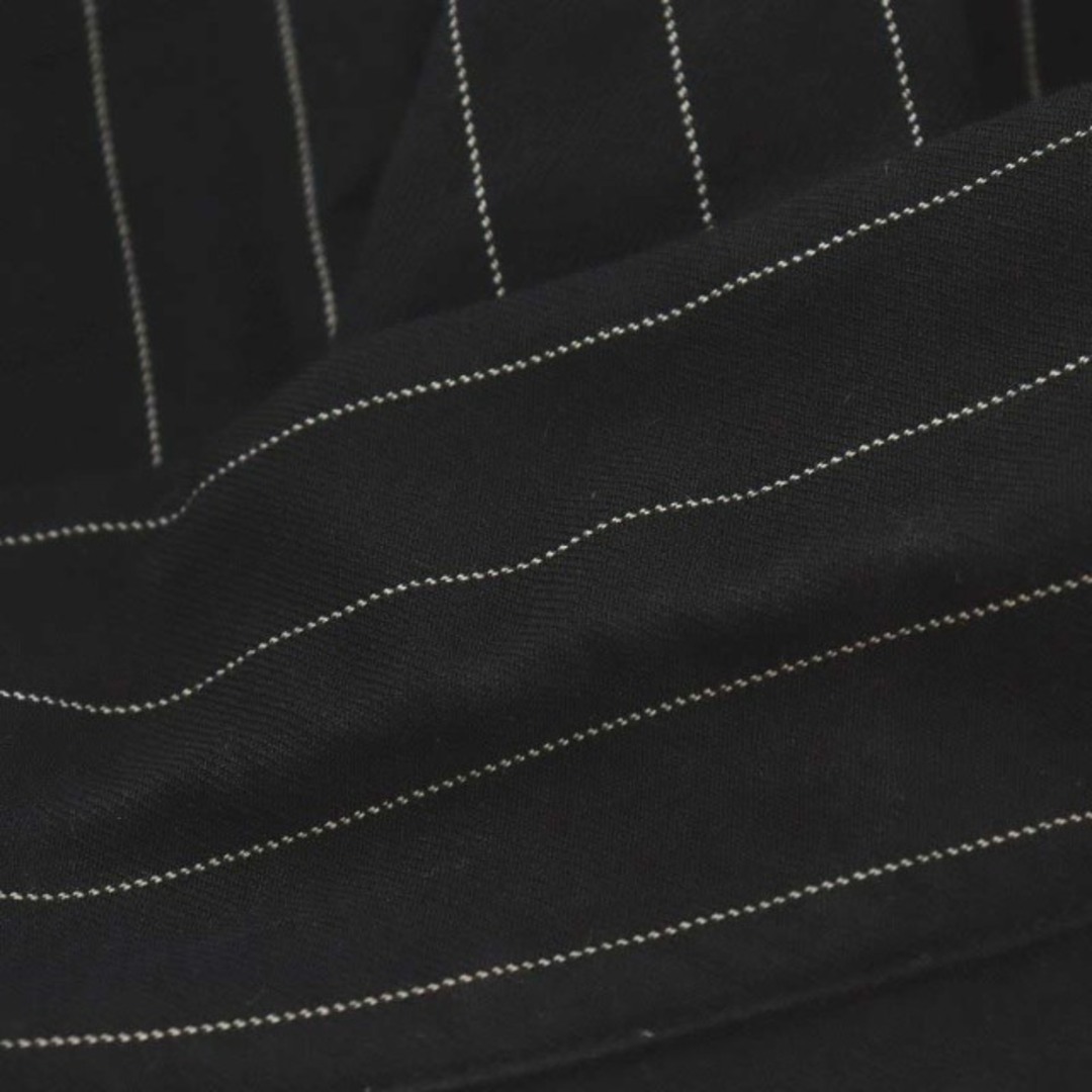 WACKO MARIA(ワコマリア)のWACKO MARIA 50s シャツ 長袖 ストライプ柄 ウール M 黒 メンズのトップス(シャツ)の商品写真